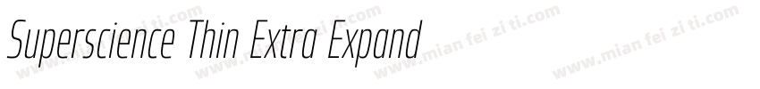 Superscience Thin Extra Expanded字体转换